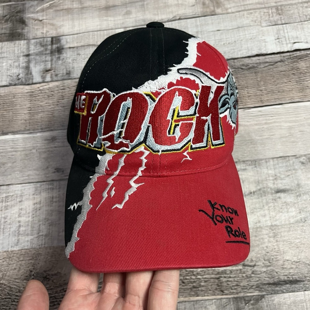 The Rock SnapBack Adult One Size Embroidered Vintage 90s Wrestling